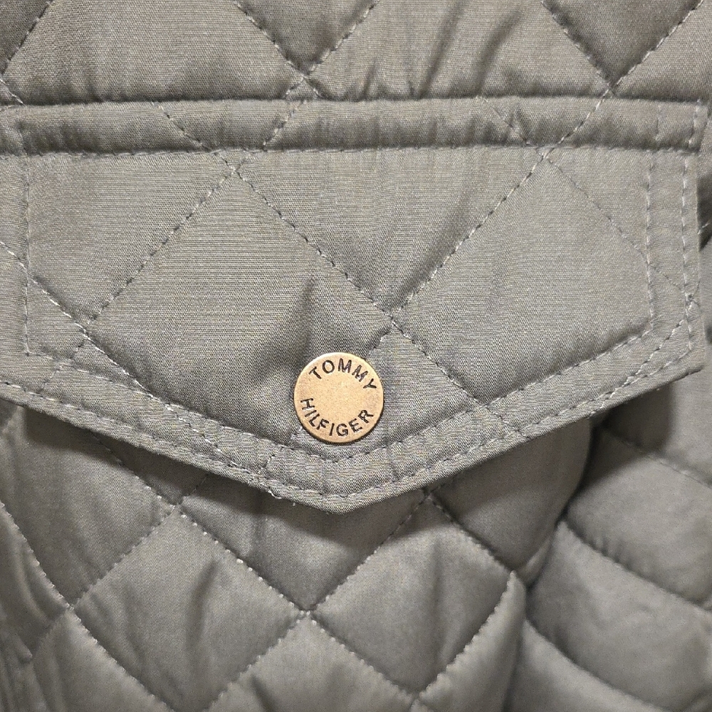 Tommy Hilfiger Women's Olive Quilted Jacket - Picture 11 of 16